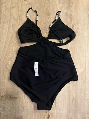 J.crew ribbed cutout onepiece sz10